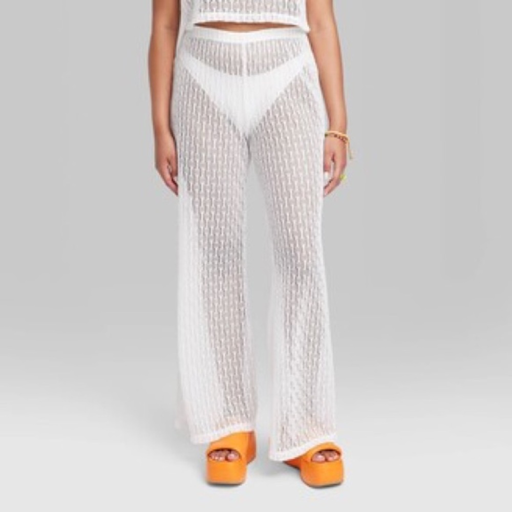 Wild Fable Crochet Knit Swimsuit Cover Up Pants